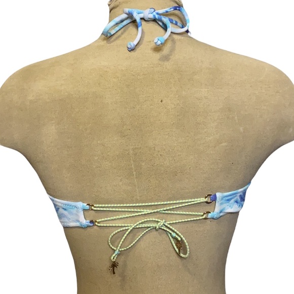 Victoria’s Secret Bikini Top Tie Dye Swimsuit Swim Halter 34A 34B S Small New - Picture 2 of 6